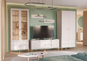 АФИНА Гостиная №1, ЛДСП Кашемир серый в Ишиме - ishim.mebel-tymen.ru | фото