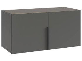 Антресоль двухдверная L800 Баско графит в Ишиме - ishim.mebel-tymen.ru | фото