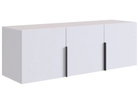 Антресоль трехдверная L1200 Баско белое дерево в Ишиме - ishim.mebel-tymen.ru | фото