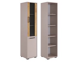 Стеллаж Лайт-2 кашемир/дуб крафт золотой в Ишиме - ishim.mebel-tymen.ru | фото