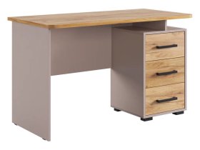 Стол компьютерный 1200 Лайт-2 кашемир/дуб крафт золотой в Ишиме - ishim.mebel-tymen.ru | фото