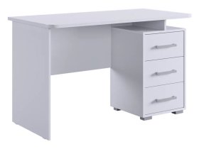 Стол компьютерный 1200 Лайт-2 белый/белый в Ишиме - ishim.mebel-tymen.ru | фото