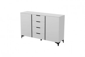 Брента Комод 4 ящика 2 двери Белый в Ишиме - ishim.mebel-tymen.ru | фото