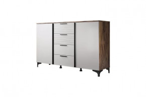 Брента Комод 4 ящика 2 двери Жемчуг в Ишиме - ishim.mebel-tymen.ru | фото