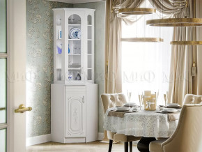 Буфет угловой Лиза-2 Белый глянец холодный в Ишиме - ishim.mebel-tymen.ru | фото