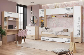 Детская Джуниор, набор №1, дуб сонома/белый в Ишиме - ishim.mebel-tymen.ru | фото