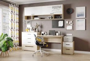 Детская Джуниор, набор №4, дуб сонома/белый в Ишиме - ishim.mebel-tymen.ru | фото