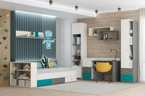 Детская Клео ОК-2, графит, миндаль, океан Диал в Ишиме - ishim.mebel-tymen.ru | фото