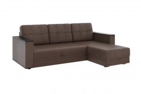 Диван АТЛАНТ угловой без столика Марика коричневый в Ишиме - ishim.mebel-tymen.ru | фото