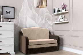 Диван "Луна" (серо-бежевый, к/з шоколад) в Ишиме - ishim.mebel-tymen.ru | фото