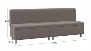 Диван прямой «Каир» ГН №3 Исп.2 Велюр Camaro 05 (мокко) в Ишиме - ishim.mebel-tymen.ru | фото