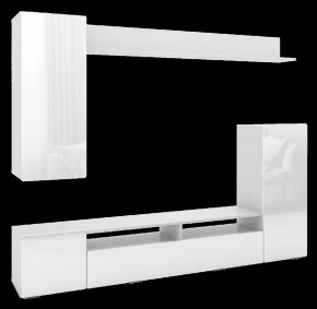 Гостиная Альфа Белый / Белый Глянец в Ишиме - ishim.mebel-tymen.ru | фото