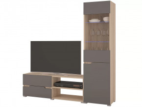 Гостиная Анталия 1 Сонома-Графит софт в Ишиме - ishim.mebel-tymen.ru | фото