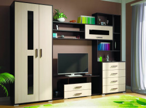 Гостиная Европа-1 Венге / Дуб молочный в Ишиме - ishim.mebel-tymen.ru | фото