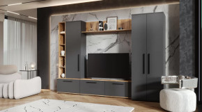 Гостиная Леванте Дуб Вотан/Графит в Ишиме - ishim.mebel-tymen.ru | фото