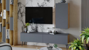 Гостиная «Порто» №3 Яблоня Беллуно, Графит софт в Ишиме - ishim.mebel-tymen.ru | фото