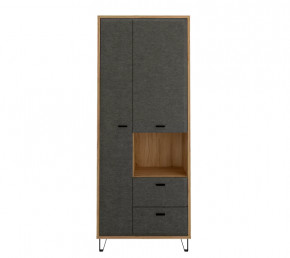 GRACE шкаф REG2D2S (Дуб наварра/Графит) в Ишиме - ishim.mebel-tymen.ru | фото