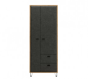 GRACE шкаф SZF2D2S (Дуб наварра/Графит) в Ишиме - ishim.mebel-tymen.ru | фото