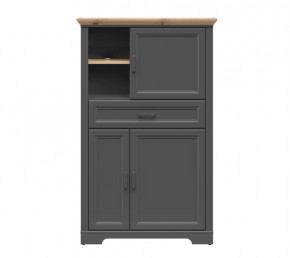 JASMIN шкаф REG3D1S (Графит/ Дуб артизан) в Ишиме - ishim.mebel-tymen.ru | фото