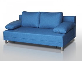 Диван Комфорт без подлокотников 4 подушки denim в Ишиме - ishim.mebel-tymen.ru | фото