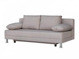 Диван Комфорт без подлокотников 4 подушки кэмел в Ишиме - ishim.mebel-tymen.ru | фото