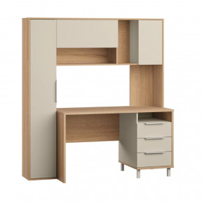 Комфорт Стол рабочий 12.95 N (Дуб сонома/Сатин) в Ишиме - ishim.mebel-tymen.ru | фото