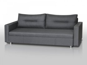Диван Комфорт с прямыми подлокотниками графит в Ишиме - ishim.mebel-tymen.ru | фото