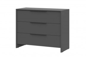 Комод 3 ящика Камелия 1 Серия 2, графит в Ишиме - ishim.mebel-tymen.ru | фото