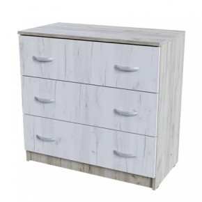 Комод 3 ящика КМ 551-М  Спальня Басса Дуб крафт в Ишиме - ishim.mebel-tymen.ru | фото