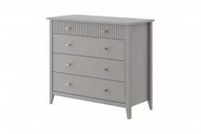 Комод 5 ящиков Никеа Серый шифер/Лак Антрацит в Ишиме - ishim.mebel-tymen.ru | фото