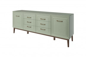 Комод 6 ящиков 2 двери Гориция Зелёный самшит в Ишиме - ishim.mebel-tymen.ru | фото