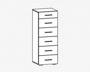 Комод 6 ящиков "Фиеста" №15 в Ишиме - ishim.mebel-tymen.ru | фото