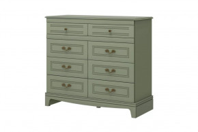 Комод 8 ящиков Лорето Лак Зелёный самшит в Ишиме - ishim.mebel-tymen.ru | фото