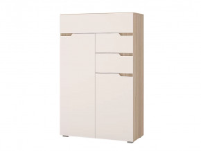 Комод Анталия Сонома-Белый софт в Ишиме - ishim.mebel-tymen.ru | фото