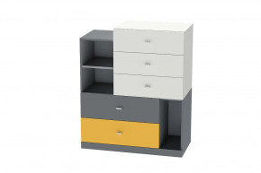 Комод Клео К-1, графит, миндаль, солнечный Диал в Ишиме - ishim.mebel-tymen.ru | фото