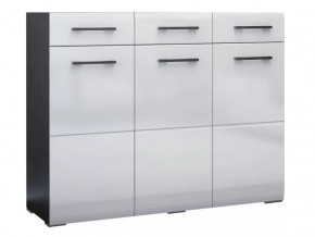 Комод Ненси Венге-Белый глянец в Ишиме - ishim.mebel-tymen.ru | фото