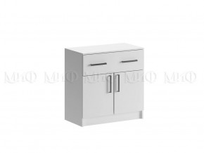 Комод с ящиком 2-мя дверьми Басямиф, белый в Ишиме - ishim.mebel-tymen.ru | фото