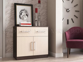 Комод с ящиком 2-мя дверьми Басямиф, дуб беленый/венге в Ишиме - ishim.mebel-tymen.ru | фото