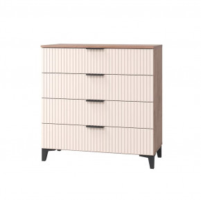 Комод Тоскана с 4 ящиками, дуб табачный/бисквит в Ишиме - ishim.mebel-tymen.ru | фото