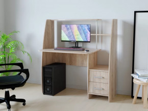 Компьютерный стол КЛ №6.2 Дуб баррик в Ишиме - ishim.mebel-tymen.ru | фото