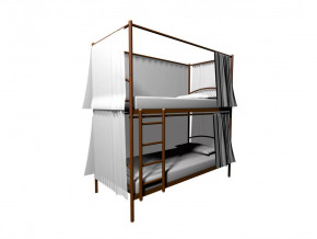 Конструкция для штор к Хостел Duo 4х стронняя в Ишиме - ishim.mebel-tymen.ru | фото