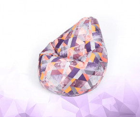 Кресло-мешок Груша средняя, велюр, цвет Сноу манго в Ишиме - ishim.mebel-tymen.ru | фото