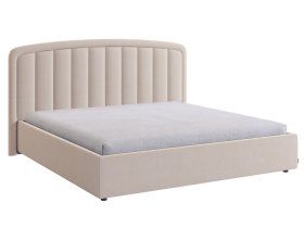 Кровать с подъемным механизмом Сиена 2 180х200 см крем (велюр) в Ишиме - ishim.mebel-tymen.ru | фото