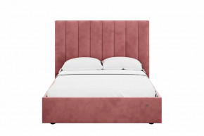 Кровать 1400 Ингрид 312 Велюр Ультра коралл в Ишиме - ishim.mebel-tymen.ru | фото