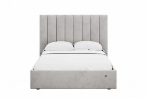 Кровать 1400 Ингрид 312 Велюр Ультра Смог в Ишиме - ishim.mebel-tymen.ru | фото