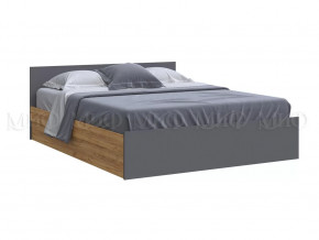 Кровать 1600 Басямиф, графит/дуб крафт в Ишиме - ishim.mebel-tymen.ru | фото