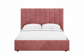 Кровать 1600 Ингрид 312 Велюр Ультра коралл в Ишиме - ishim.mebel-tymen.ru | фото