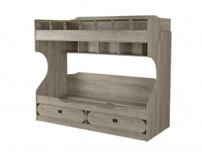 Кровать 2-х ярусная с лестницей Мираж-1 Секция-2-3 Дуб баррик в Ишиме - ishim.mebel-tymen.ru | фото