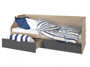 Кровать 800 2 ящика Анталия Графит в Ишиме - ishim.mebel-tymen.ru | фото