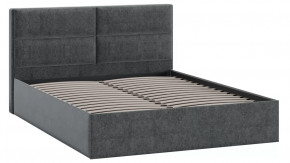 Кровать без ПМ «Глосс» Тип 1 (без подъемного механизма) Микровелюр Jercy Graphite в Ишиме - ishim.mebel-tymen.ru | фото